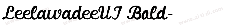 LeelawadeeUI Bold字体转换
